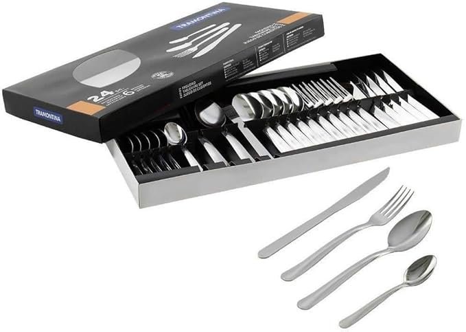 Faqueiro Tramontina Búzios 24 Peças – O Melhor Faqueiro Inox para Sua Mesa